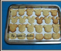 Bolachinhas minnie e mickey (aroma de amêndoa)