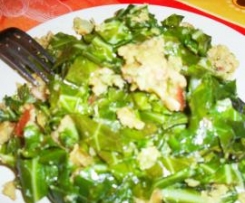 Migas de Couve com Broa