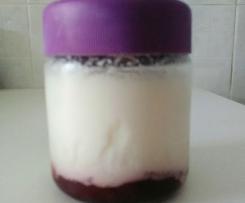 Iogurte de cereja sem lactose