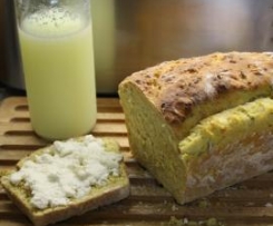Pão mediterrâneo de curgete e abóbora com leitelho (buttermilk)