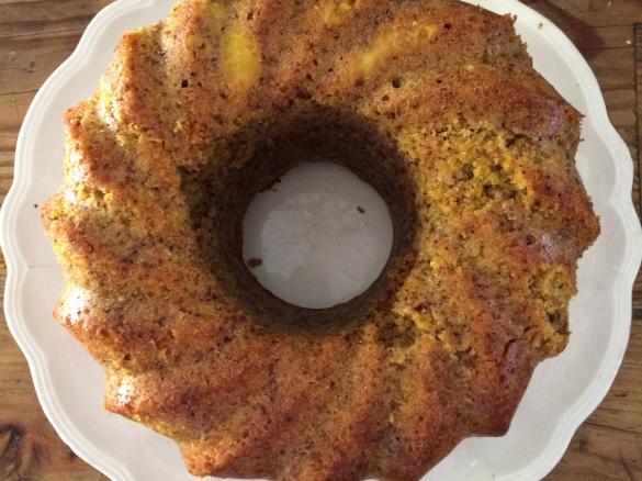 Bolo de Cenoura e Noz