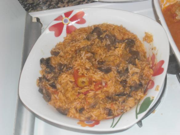 Risoto de Beringela e tomate