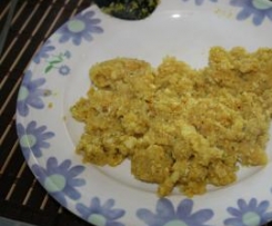 Cauliflower rice - Indian style " Arroz de couve flor estilo indiano "