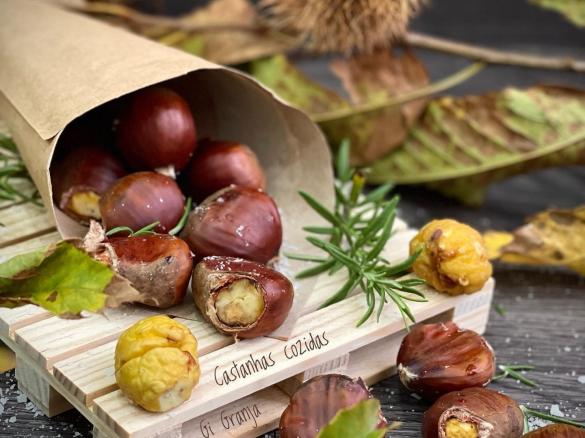 Castanhas cozidas 