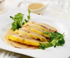 Lombinho de porco com ananás e legumes
