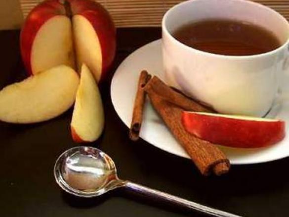 Chá de casca de maçã