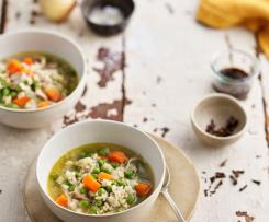 Canja com Cenoura e Ervilhas