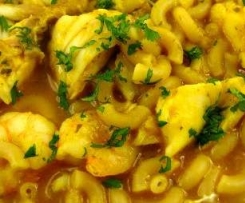 Massada de peixe com gambas