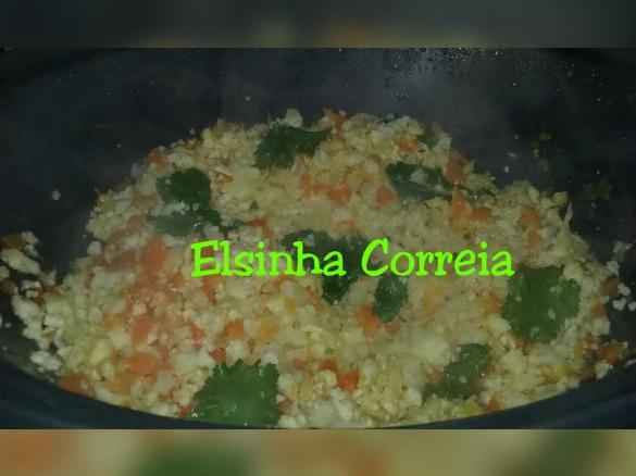 "Arroz" de couve-flor