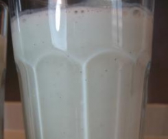 Batido de kefir, banana e baunilha