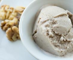 Gelado de banana e noz