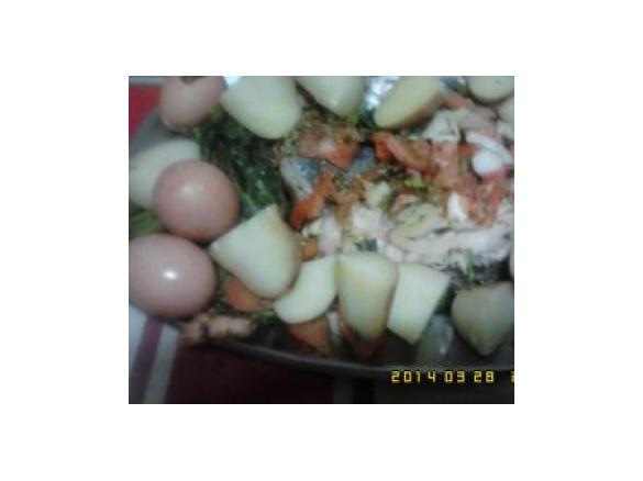 Pescada á maneira a vapor