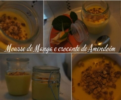 Mousse de Manga com Crocante de Amendoim