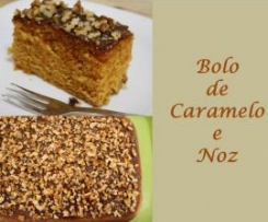 Bolo de Caramelo e Noz