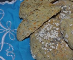 Pãezinhos de cereais e cenoura