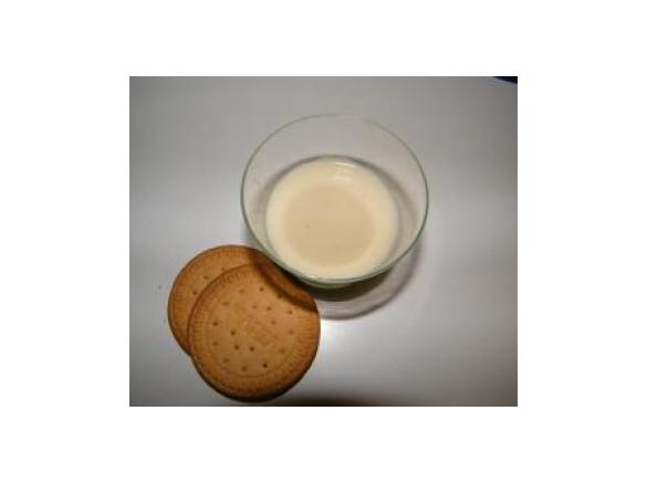 Batido de banana e bolacha