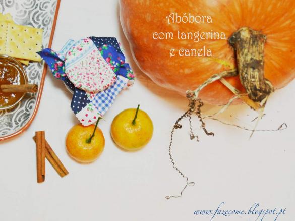 Compota de abóbora com tangerina e canela