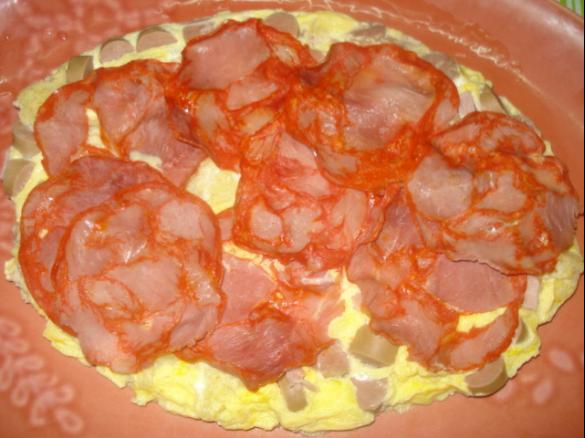 OMELETE A VAPOR COM SALSICHAS,FIAMBRE E PAIO IORK 