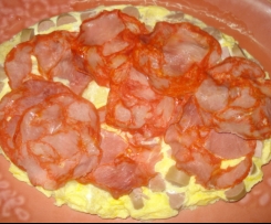 OMELETE A VAPOR COM SALSICHAS,FIAMBRE E PAIO IORK 