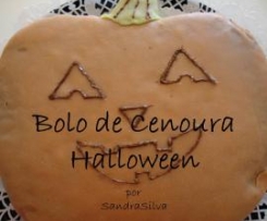 Bolo de cenoura Halloween