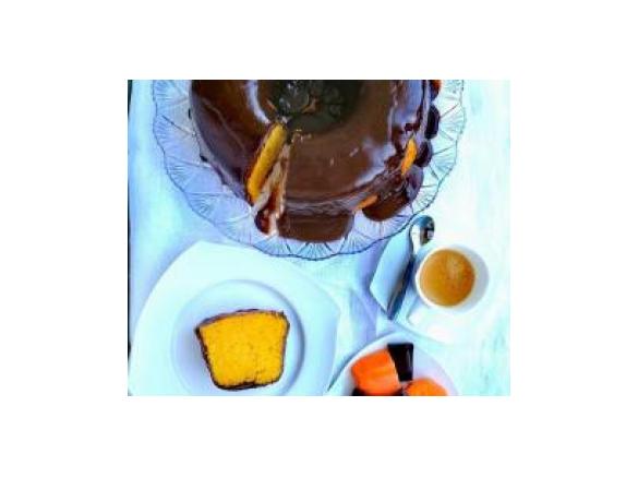 Bolo de Batata Doce com Cobertura de Chocolate