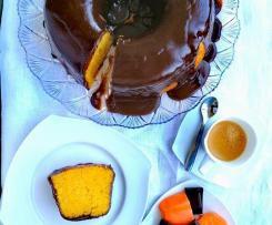 Bolo de Batata Doce com Cobertura de Chocolate