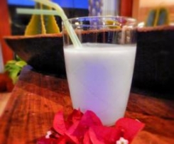 Iogurte liquido de banana e aveia