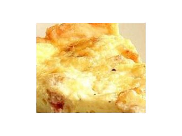 Quiche de bacon e quark