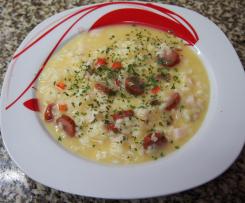 RISOTTO COM FRANGO E LINGUIÇA