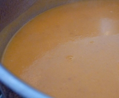 Creme de feijão com espinafres