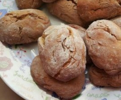 Broas de batata doce e frutos secos