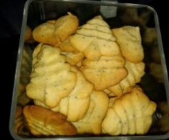 Biscoitos de Baunilha e Semente de Papoila 