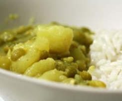Caril de Lentilhas e Batatas