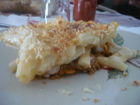Empadão de Macarrão gratinado
