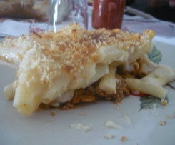 Empadão de Macarrão gratinado