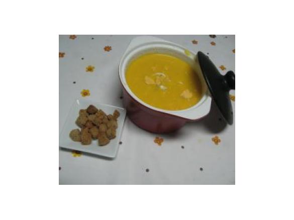 Sopa cremosa de laranja