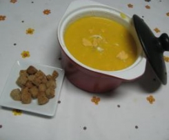 Sopa cremosa de laranja