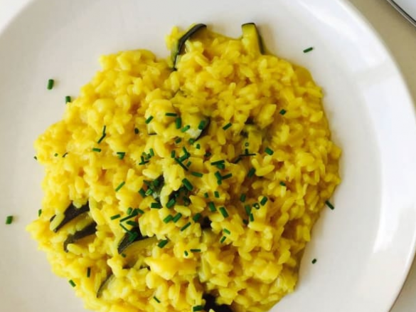 Risotto de Curgete e Curcuma