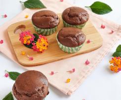 Muffins de alfarroba, amêndoa e limão