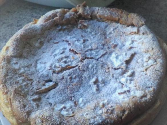 Tarte de feijão e noz