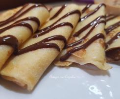 Crepes com Nutella e Manteiga de amendoim