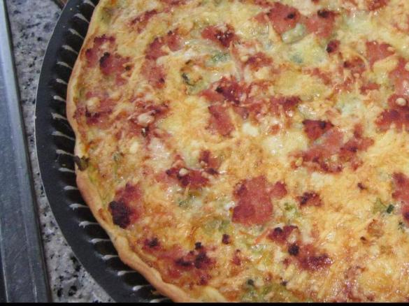 Quiche de legumes e paio