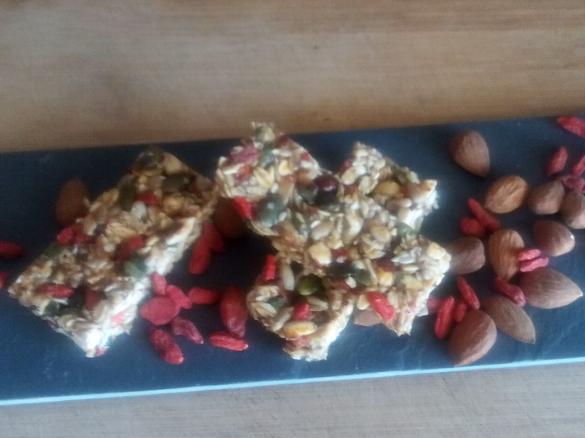 Barritas cruas de sementes (Dieta Alcalina)