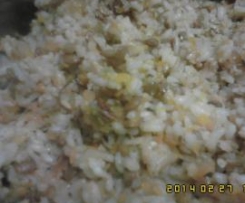 Arroz de dieta vegeteriano