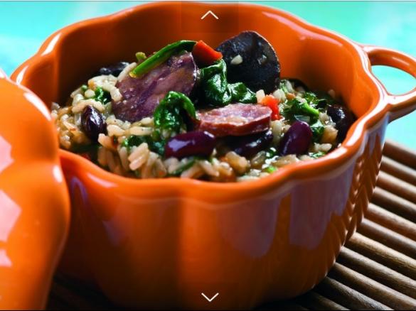 Arroz de Enchidos e Feijão