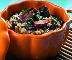 Arroz de Enchidos e Feijão