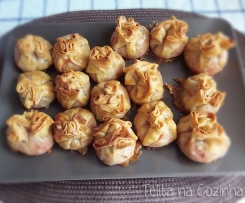 trouxas de carne picada com Tandoori Masala