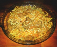 Carne Guisada com Esparguete