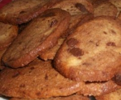 Cookies com nozes e chocolate