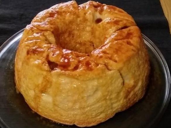 Pudim Molotof com caramelo